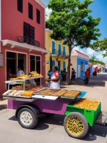 Curaçao   Willemstad traditional street food