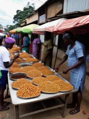 Liberia   Monrovia traditional street food