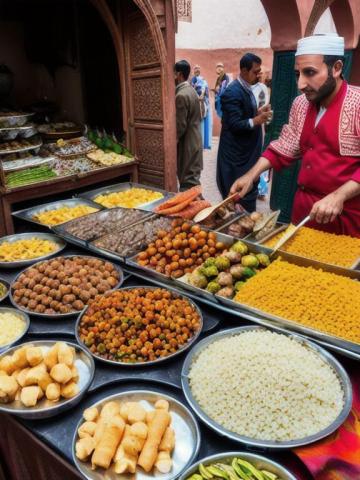 Morocco   Rabat traditional street food