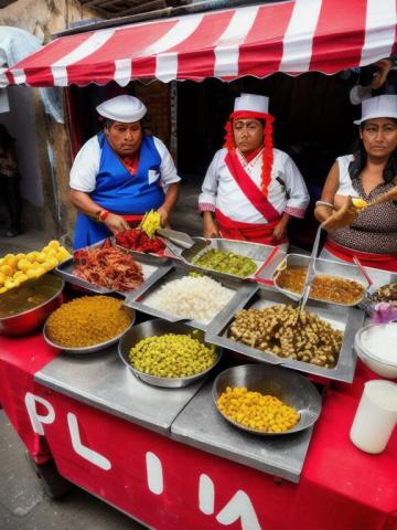 Peru   Lima traditional street food