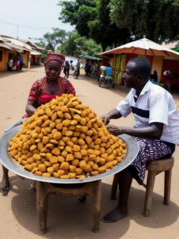 Togo   Lomé traditional street food