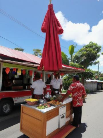 Tonga   Nuku'alofa traditional street food