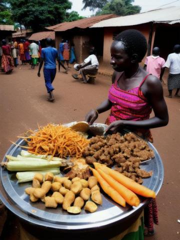 Uganda   Kampala traditional street food