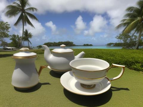 Marshall Islands Majuro Tea pot