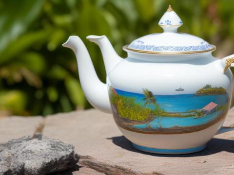 Mauritius Port Louis Tea pot