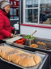Greenland   Nuuk (Godthåb) traditional street food