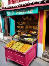 Guadeloupe   Basse-Terre traditional street food