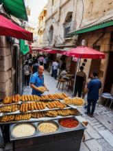 Israel   Jerusalem traditional street food