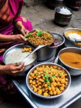 Nepal   Kathmandu traditional street food
