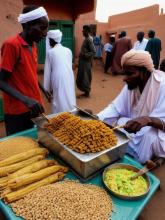 Sudan   Al-Khartum (Khartoum) traditional street food