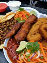Trinidad and Tobago   Port of Spain traditional street food