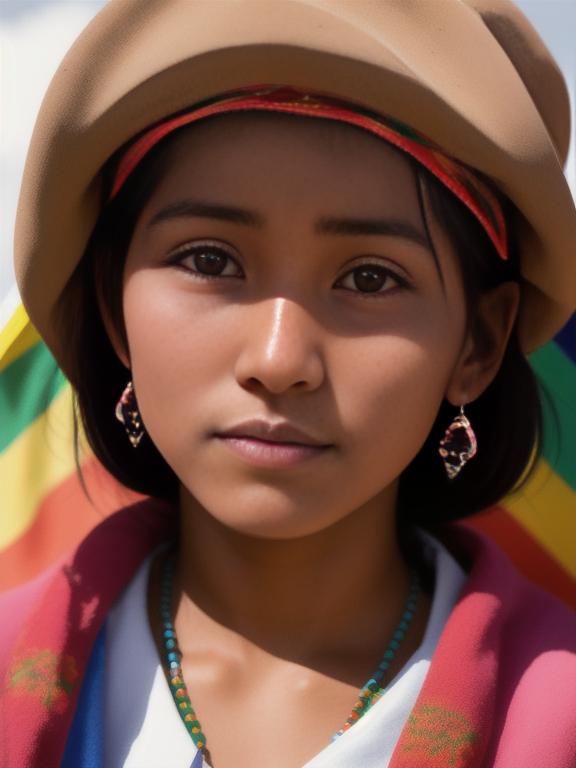 Bolivia (Plurinational State of) La Paz 20 year old Woman portrait close up