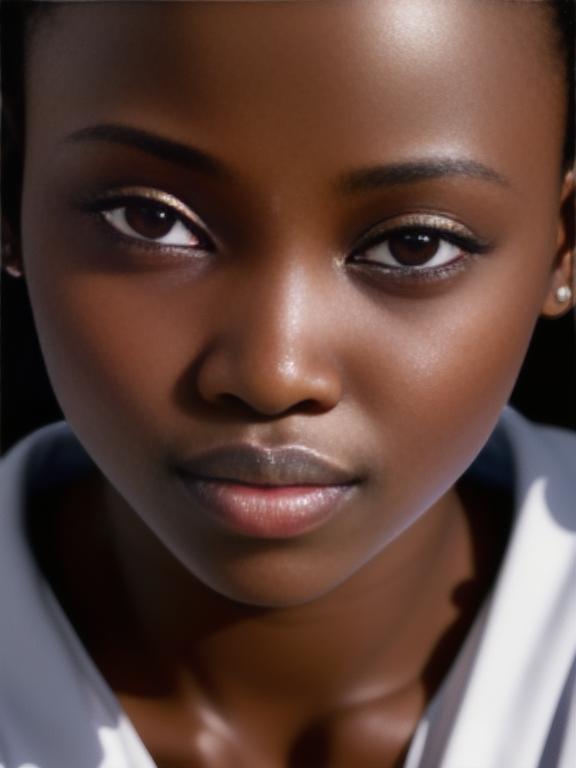 Burundi Bujumbura 20 year old Woman portrait close up