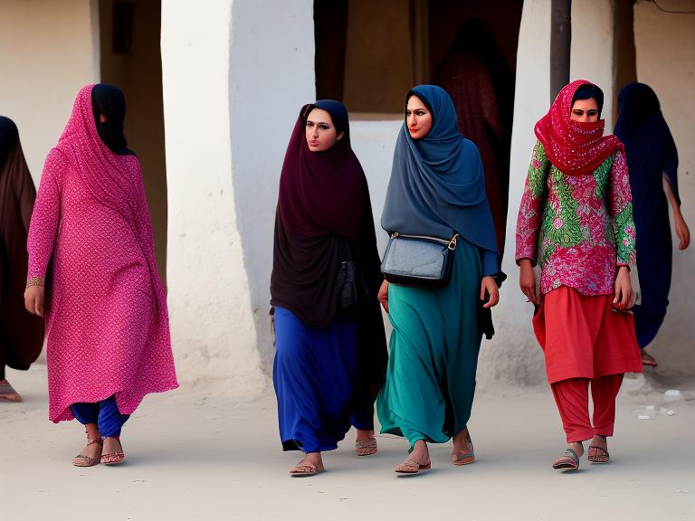 Afghanistan Kabul Portrait High Street women fashion