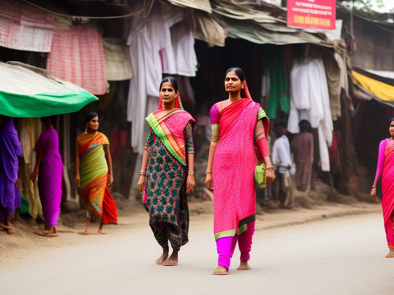 Bangladesh Dhaka Portrait High Street women fashion