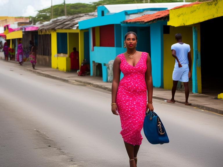 Barbados Bridgetown Portrait High Street women fashion