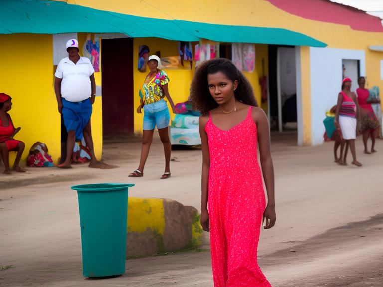 Belize Belmopan Portrait High Street women fashion