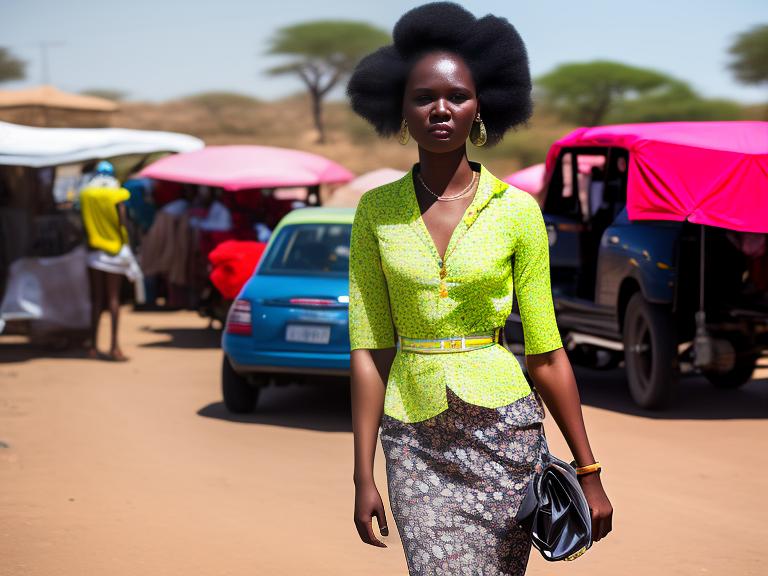 Botswana Gaborone Portrait High Street women fashion
