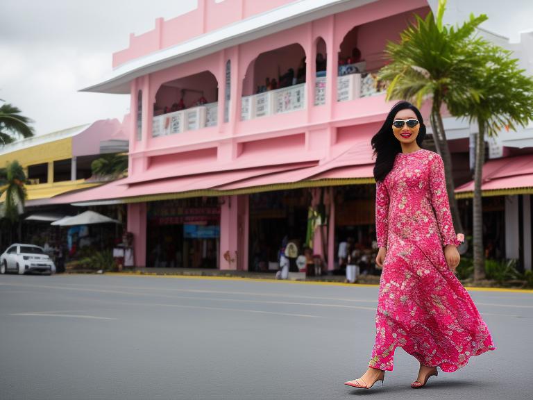 Brunei Darussalam Bandar Seri Begawan Portrait High Street women fashion