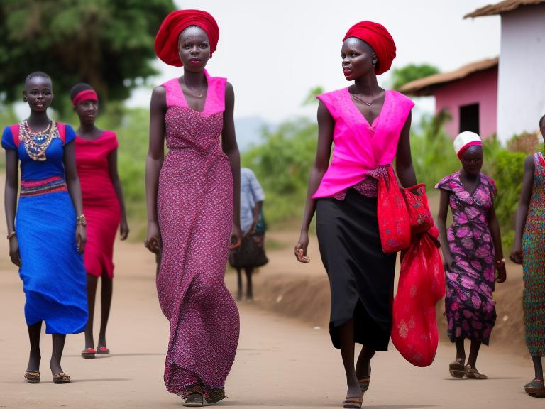 Burundi Bujumbura Portrait High Street women fashion