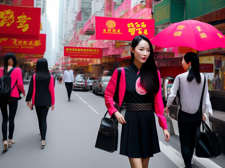 China, Macao SAR Macao Portrait High Street women fashion