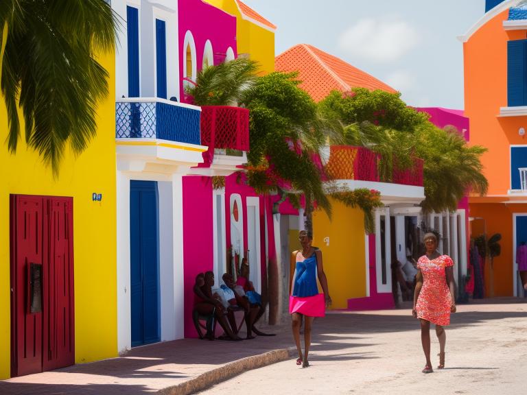 Curaçao Willemstad Portrait High Street women fashion
