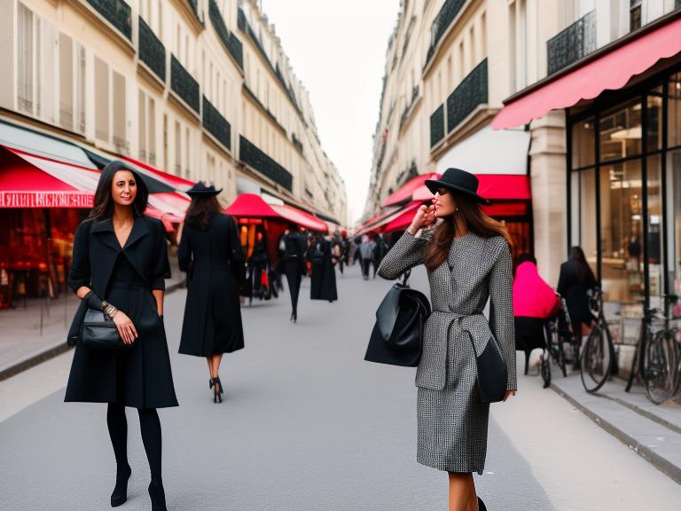 France Paris Portrait High Street women fashion