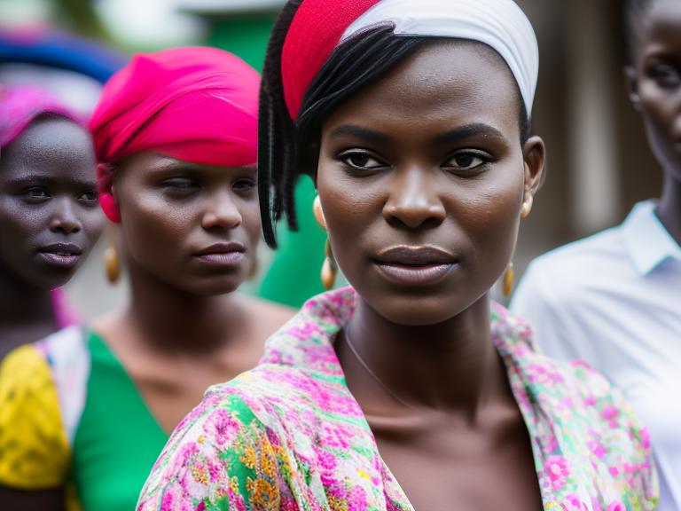 Gabon Libreville Portrait High Street women fashion