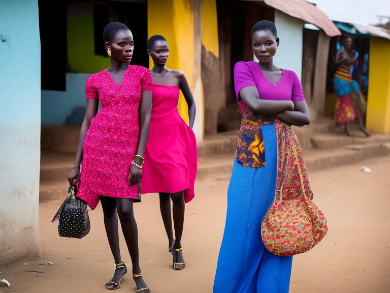 Ghana Accra Portrait High Street women fashion