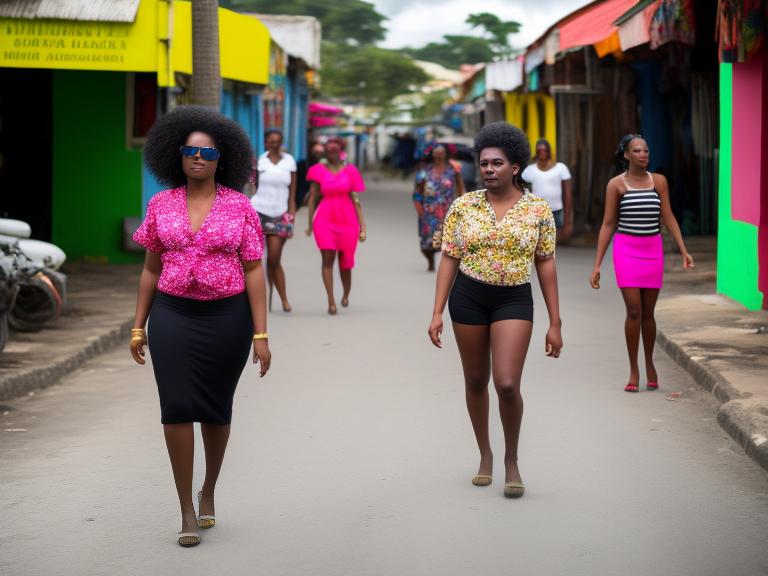 Jamaica Kingston Portrait High Street women fashion