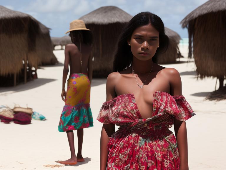 Kiribati Tarawa Portrait High Street women fashion