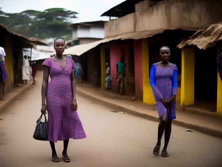 Liberia Monrovia Portrait High Street women fashion