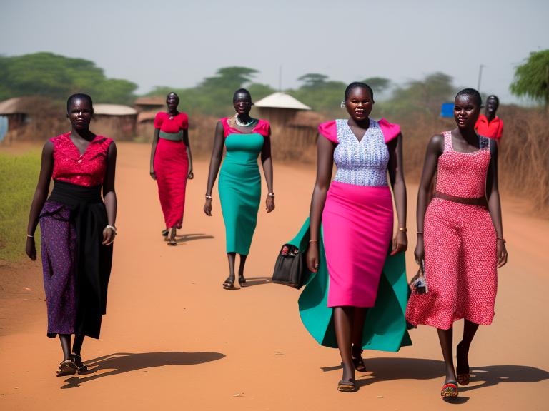 Malawi Lilongwe Portrait High Street women fashion