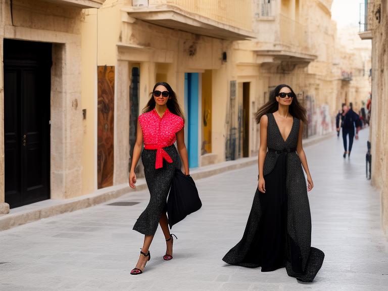 Malta Valletta Portrait High Street women fashion