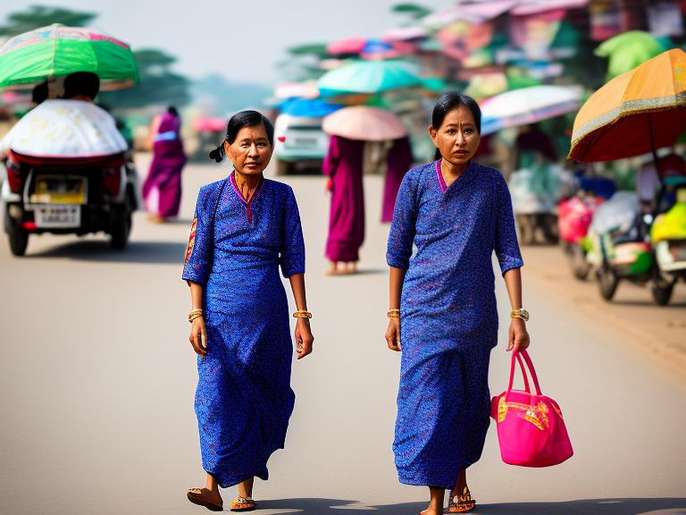 Myanmar Nay Pyi Taw Portrait High Street women fashion