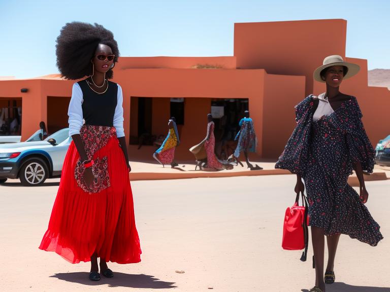 Namibia Windhoek Portrait High Street women fashion