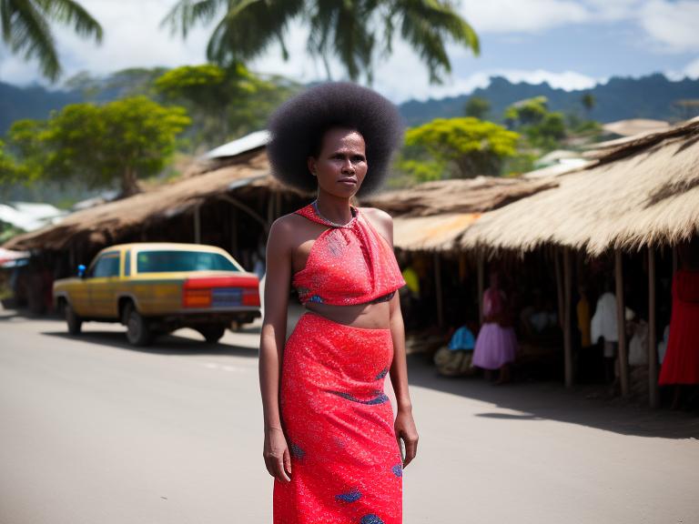 Papua New Guinea Port Moresby Portrait High Street women fashion