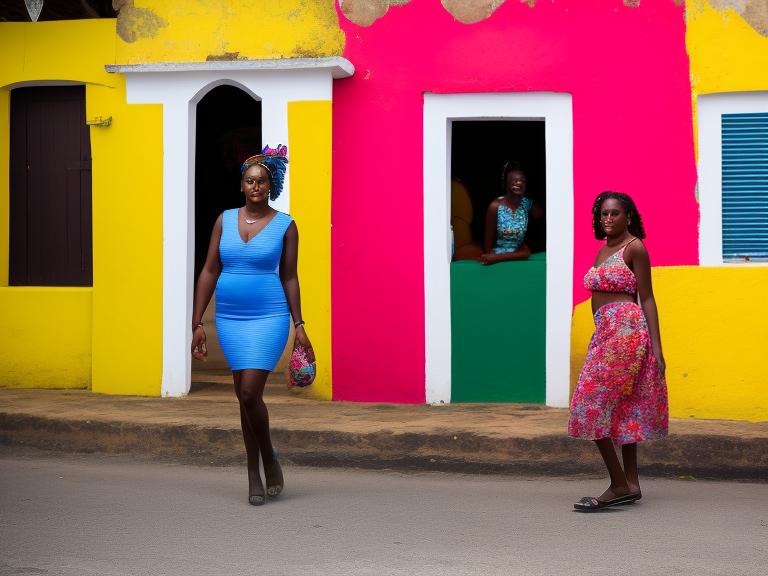 Saint Kitts and Nevis Basseterre Portrait High Street women fashion
