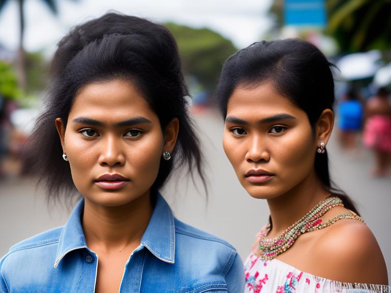 Samoa Apia Portrait High Street women fashion