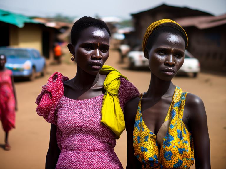 Sierra Leone Freetown Portrait High Street women fashion