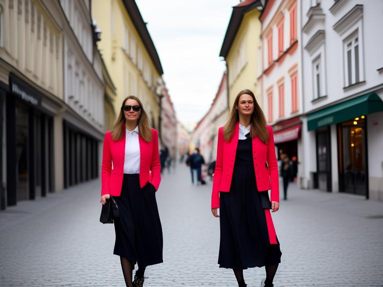 Slovakia Bratislava Portrait High Street women fashion