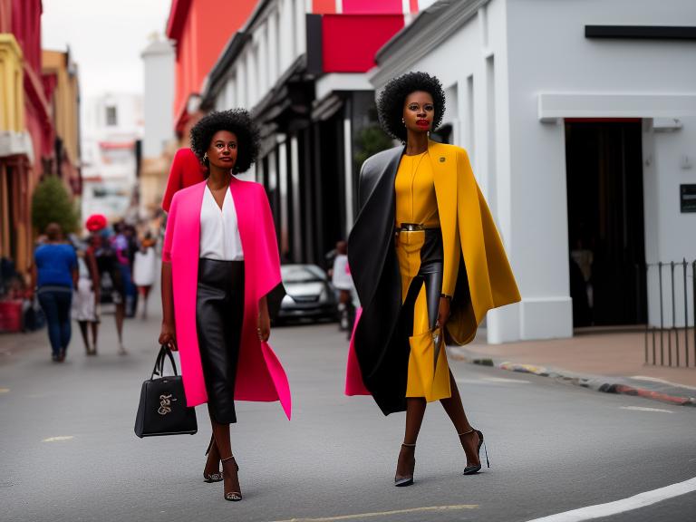 South Africa Cape Town Portrait High Street women fashion