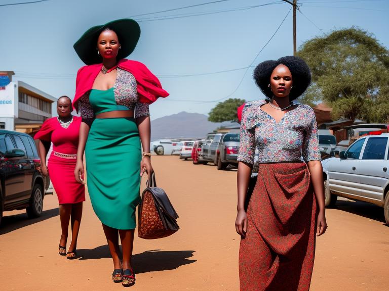 Swaziland Mbabane Portrait High Street women fashion