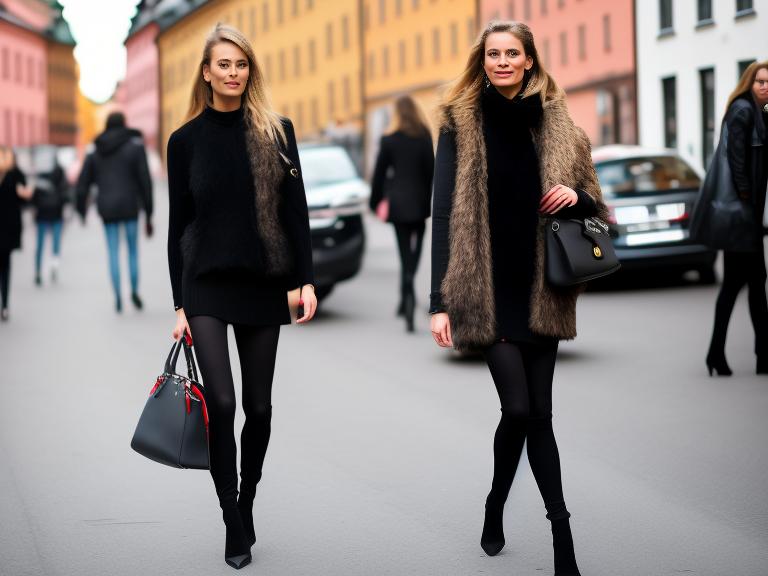 Sweden Stockholm Portrait High Street women fashion