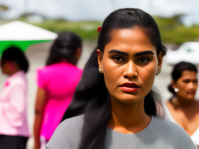 Tonga Nuku'alofa Portrait High Street women fashion