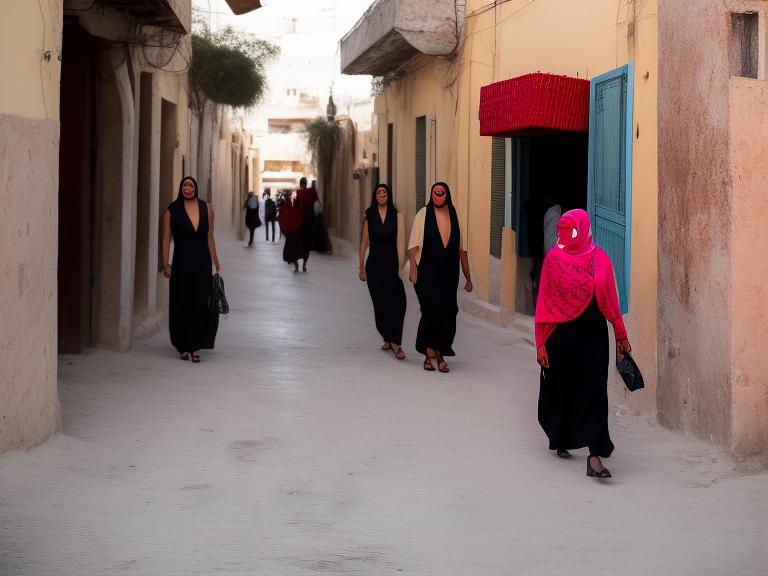 Tunisia Tunis Portrait High Street women fashion