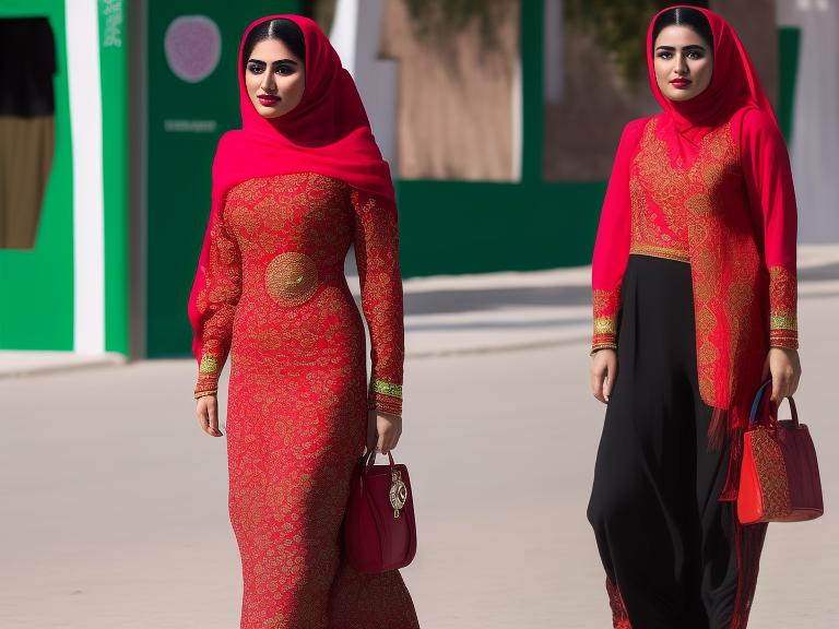 Turkmenistan Ashgabat Portrait High Street women fashion
