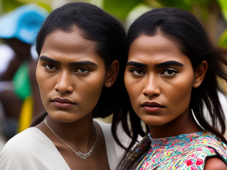 Tuvalu Funafuti Portrait High Street women fashion
