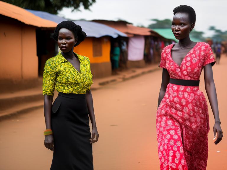 Uganda Kampala Portrait High Street women fashion