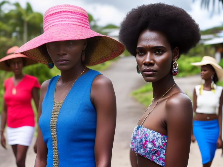 Vanuatu Port Vila Portrait High Street women fashion